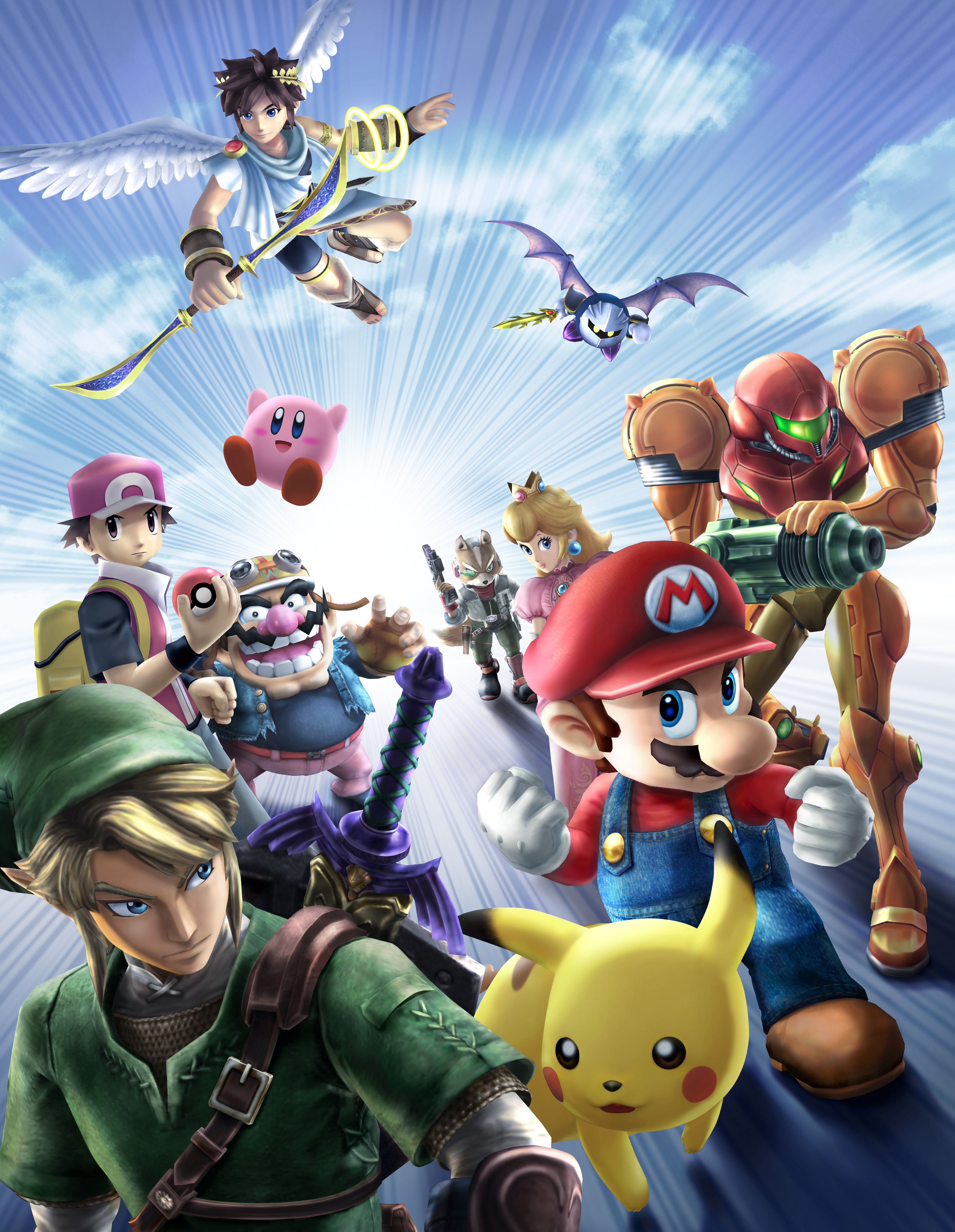 Official Art Super Smash Bros Brawl Last Minute Continue