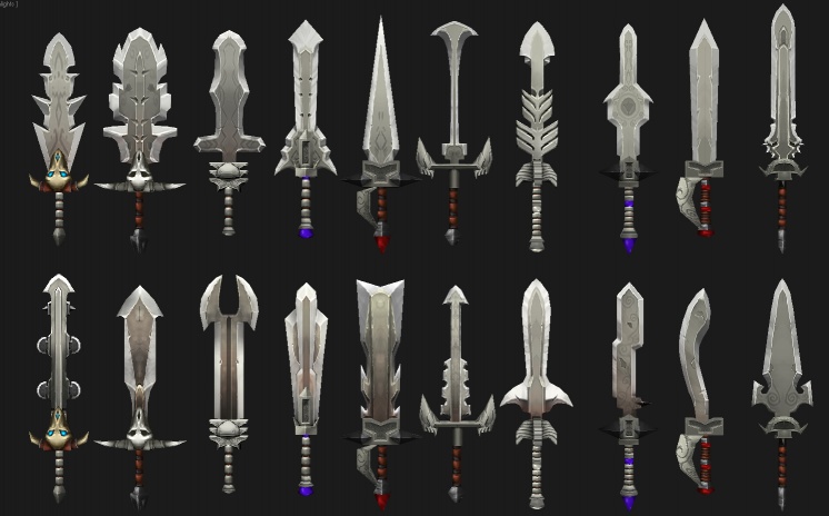 Heroes Of Ruin - Weapons - Swords #1