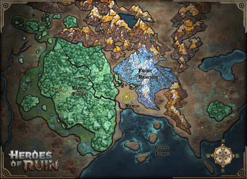 Heroes Of Ruin - Location - Map