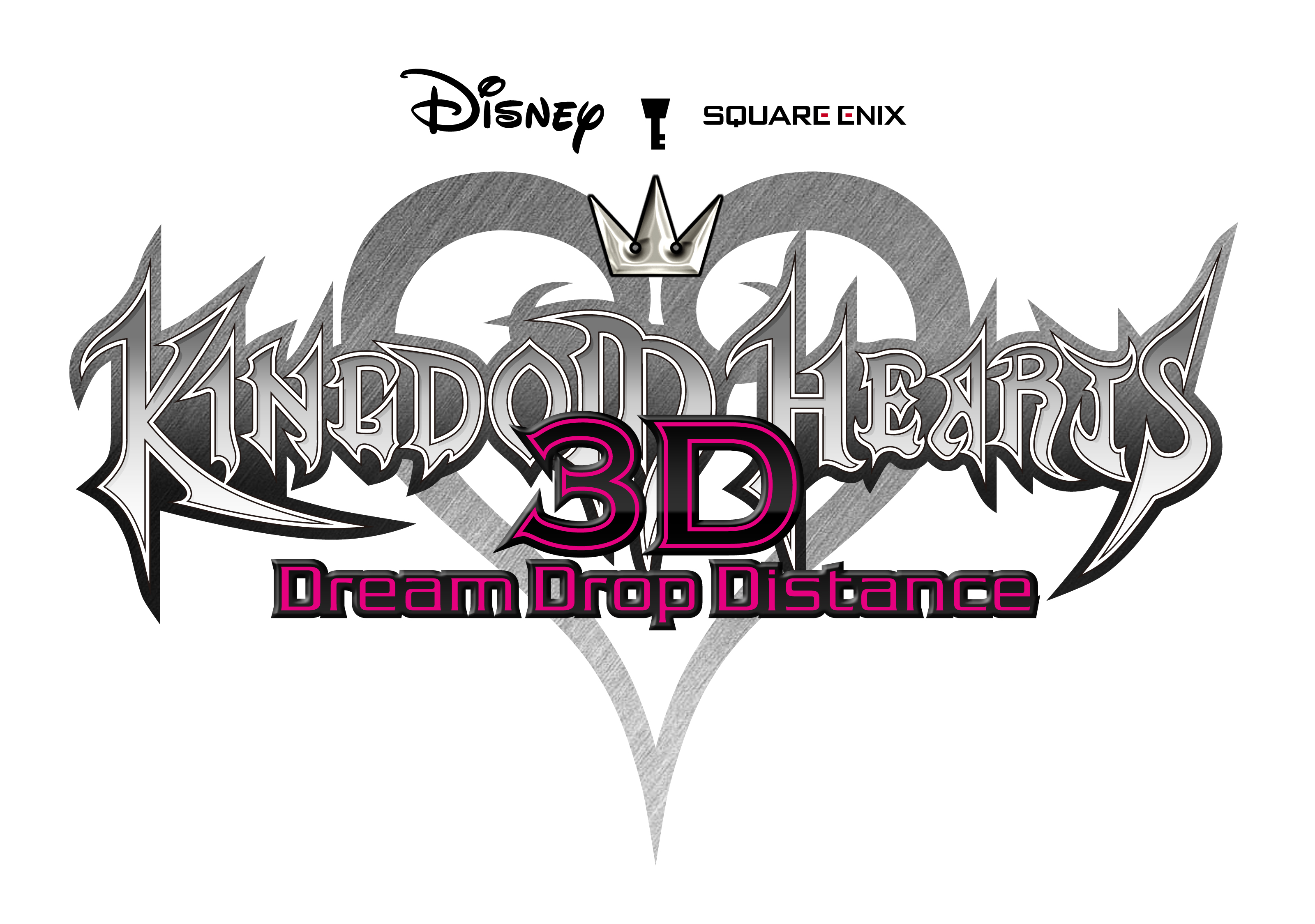 Kingdom Hearts 3D - Logo w/White Background