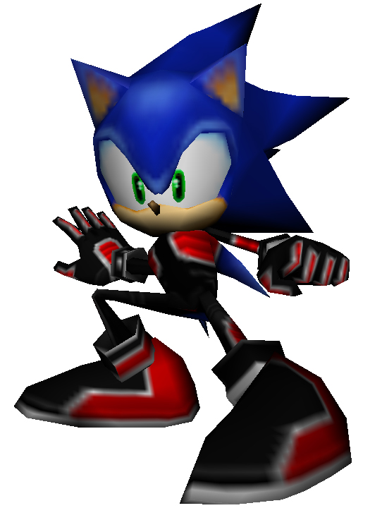Sonic Rivals - Alternate Costumes - Sonic Leathers