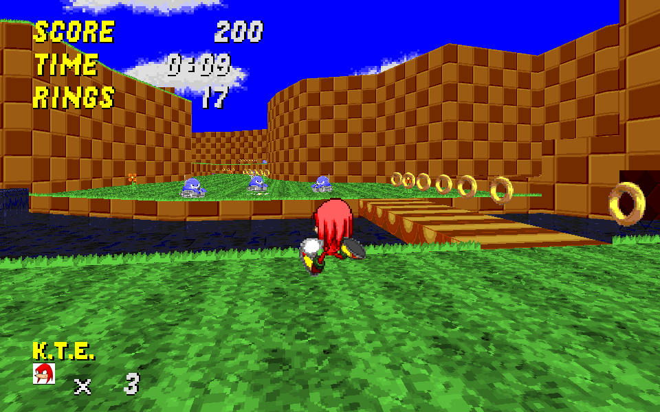 Knuckles in Green Flower (SRB2)