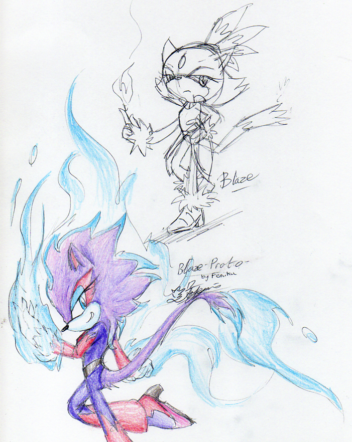 how to draw silver the hedgehog and blaze the cat