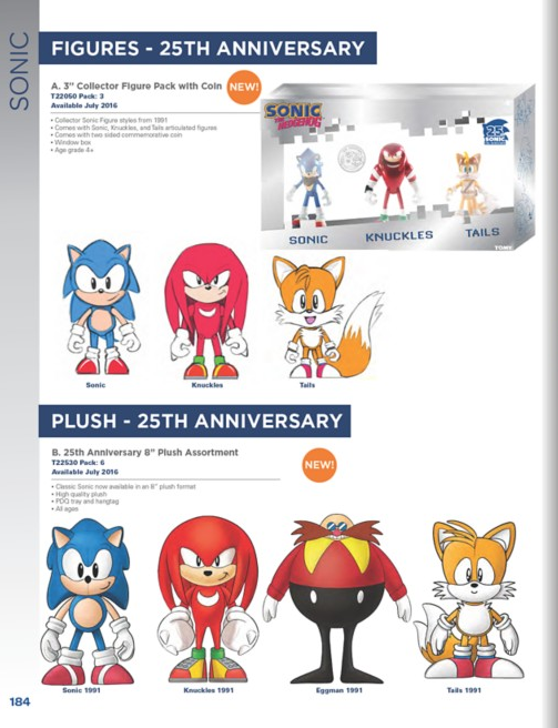 Tomy sonic 25th anniversary hot sale plush