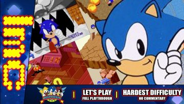 THREE MAMMAL ARMY | SEGASonic The Hedgehog (Arcade) – Hardest Mode – No Commentary