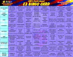 LMC E3 Bingo Card 2015